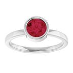 Bezel-Set Solitaire Ring