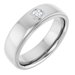 Milgrain Stepped-Edge Bezel-Set Solitaire Band