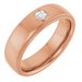 Milgrain Stepped-Edge Bezel-Set Solitaire Band