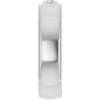 Milgrain Stepped-Edge Bezel-Set Solitaire Band