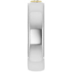 Milgrain Stepped-Edge Bezel-Set Solitaire Band