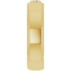 Milgrain Stepped-Edge Bezel-Set Solitaire Band
