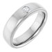 Milgrain Stepped-Edge Bezel-Set Solitaire Band