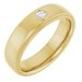 Milgrain Stepped-Edge Bezel-Set Solitaire Band