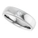Milgrain Stepped-Edge Bezel-Set Solitaire Band