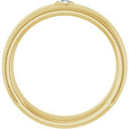 Milgrain Stepped-Edge Bezel-Set Solitaire Band