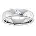 Milgrain Stepped-Edge Bezel-Set Solitaire Band