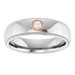Milgrain Stepped-Edge Bezel-Set Solitaire Band