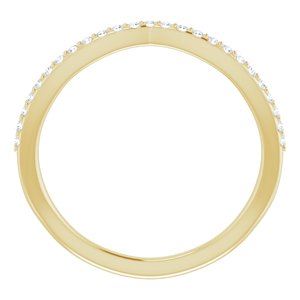 Halo-Style Bypass Engagement Ring or Band
