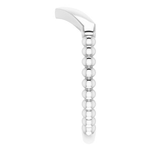 Stackable Beaded V-Ring