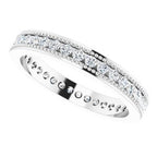 Channel-Set Milgrain Edge Eternity Band