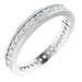 Channel-Set Milgrain Edge Eternity Band