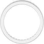 Channel-Set Milgrain Edge Eternity Band