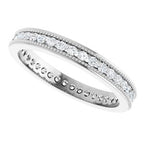 Channel-Set Milgrain Edge Eternity Band