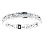 Channel-Set Milgrain Edge Eternity Band