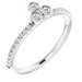 Asymmetric Stackable Ring