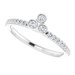 Asymmetric Stackable Ring