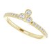 Asymmetric Stackable Ring