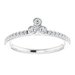Asymmetric Stackable Ring