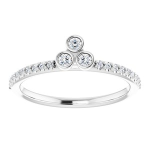 Asymmetric Stackable Ring