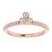 Asymmetric Stackable Ring