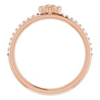 Asymmetric Stackable Ring
