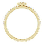 Asymmetric Stackable Ring