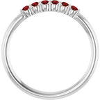 Accented Stackable Ring