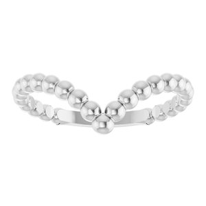 Beaded V Ring