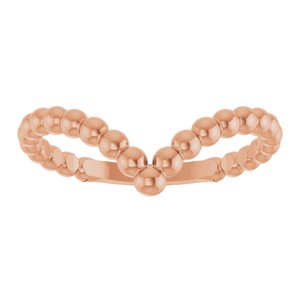 Beaded V Ring