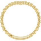 Beaded V Ring