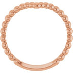 Beaded V Ring
