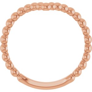 Beaded V Ring