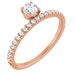 Asymmetric Stackable Ring