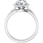 Halo-Style Engagement Ring