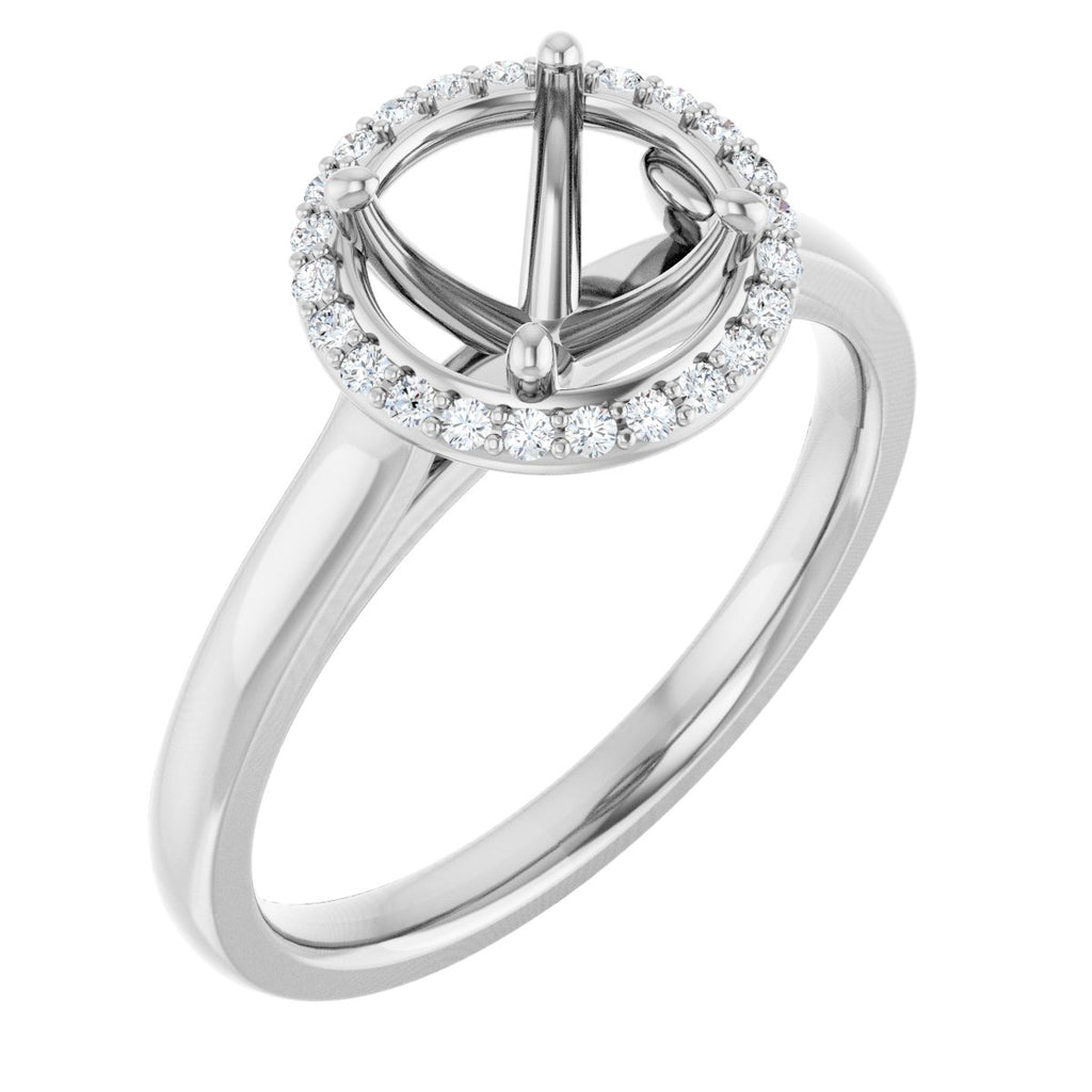 Halo-Style Engagement Ring