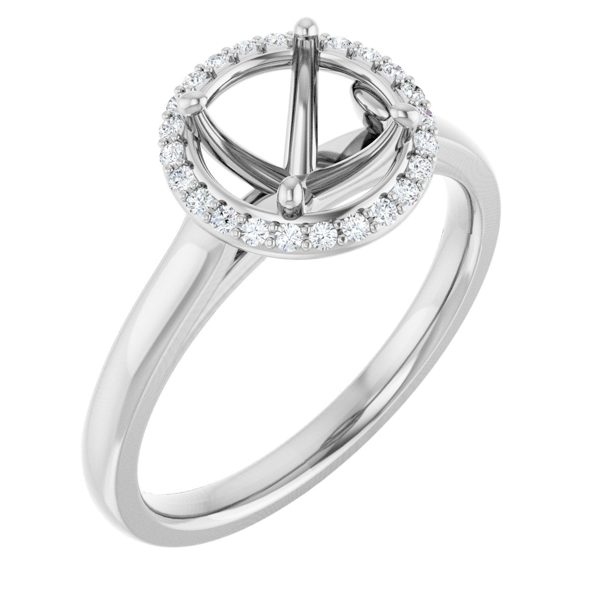 Halo-Style Engagement Ring