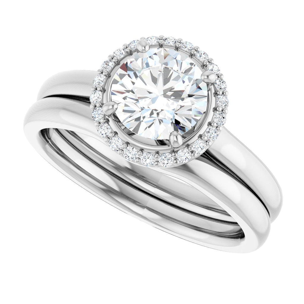 Halo-Style Engagement Ring