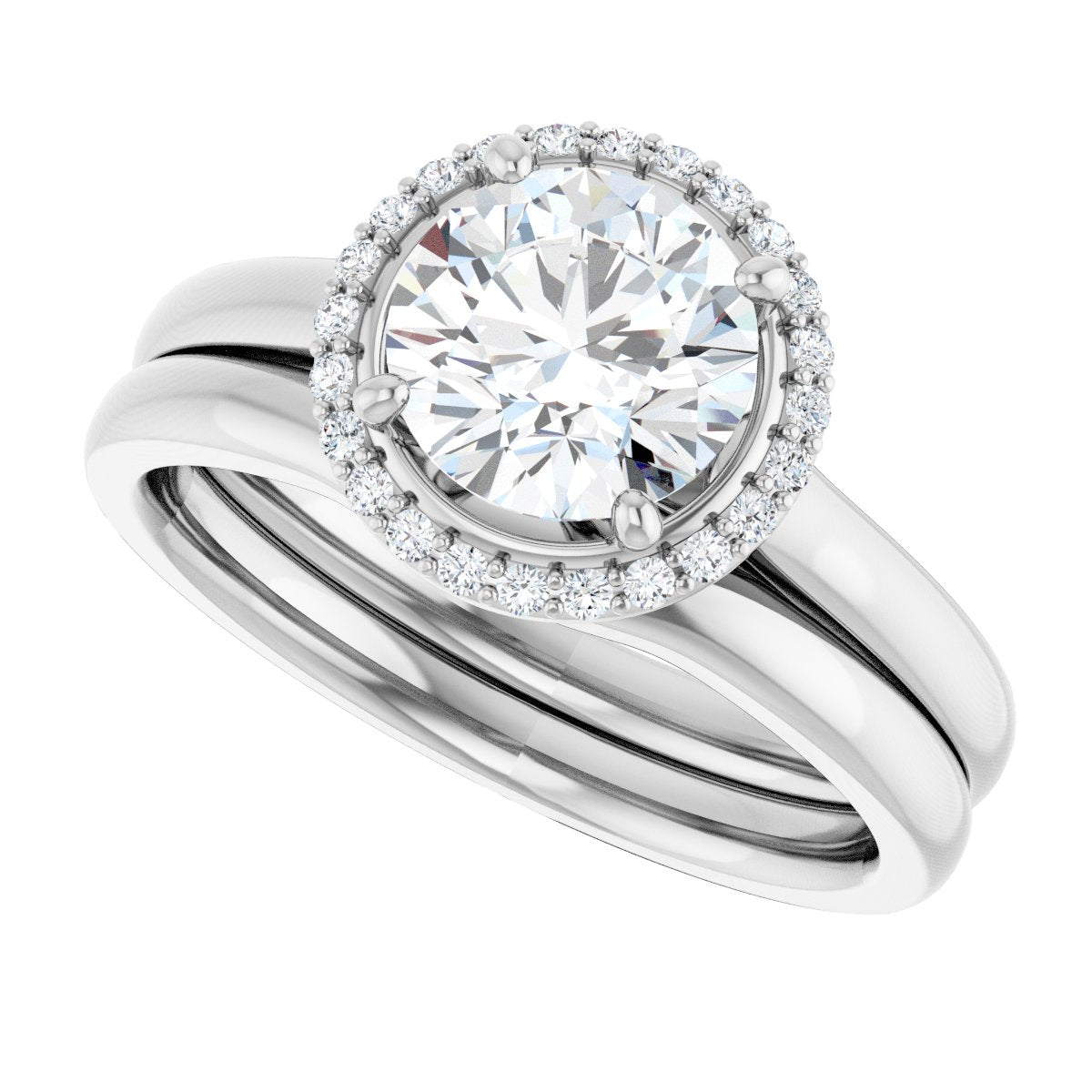 Halo-Style Engagement Ring