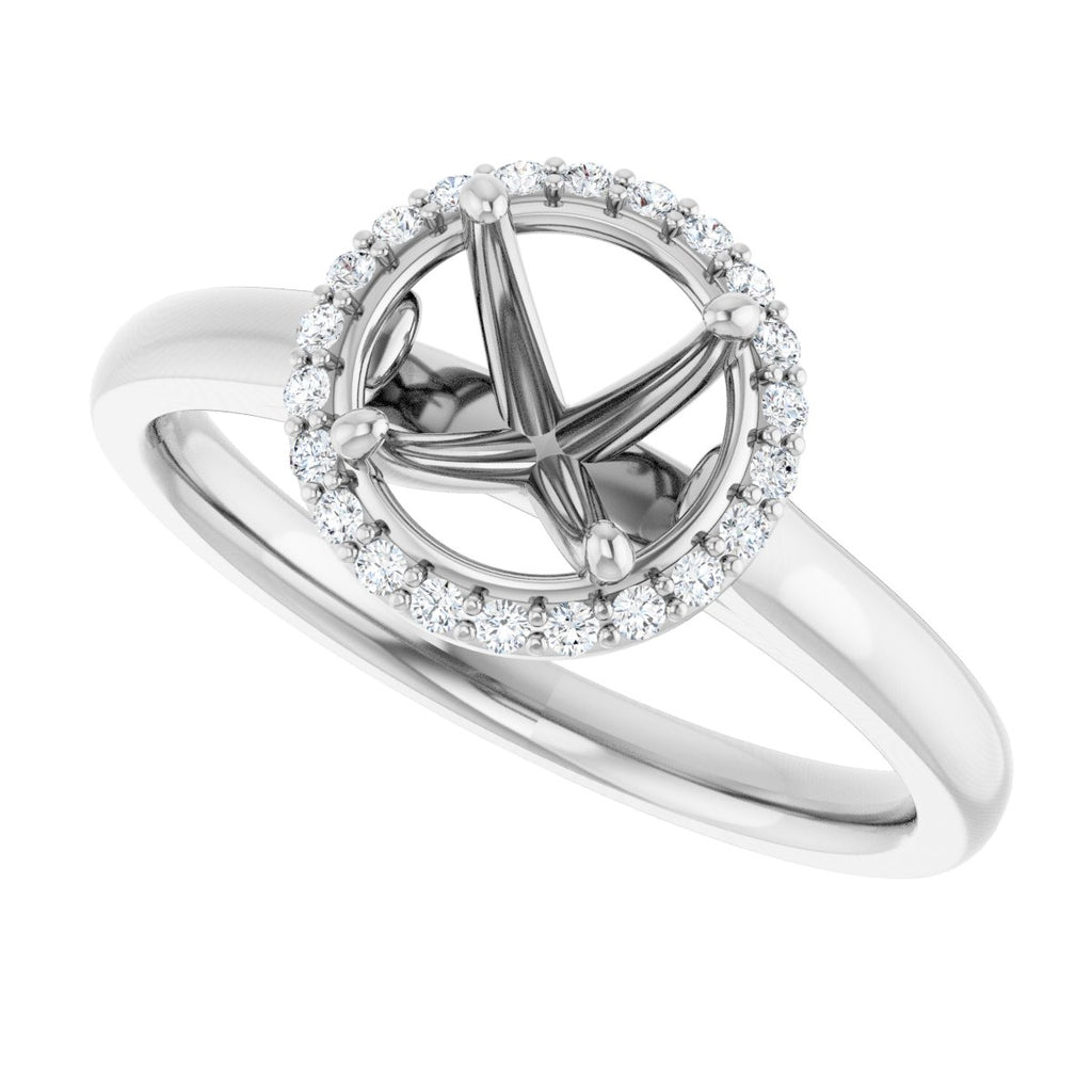 Halo-Style Engagement Ring