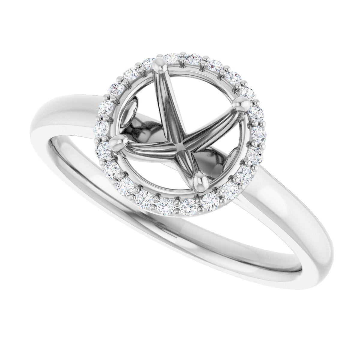 Halo-Style Engagement Ring