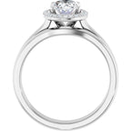 Halo-Style Engagement Ring