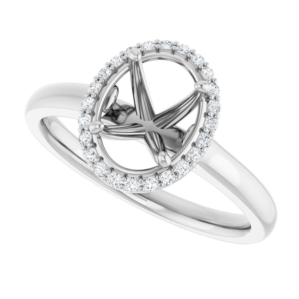 Halo-Style Engagement Ring