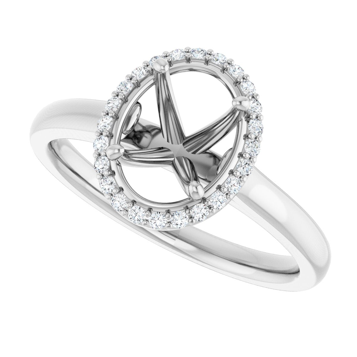 Halo-Style Engagement Ring