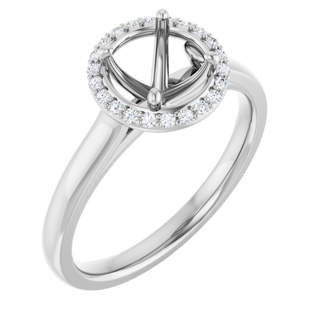 Halo-Style Engagement Ring
