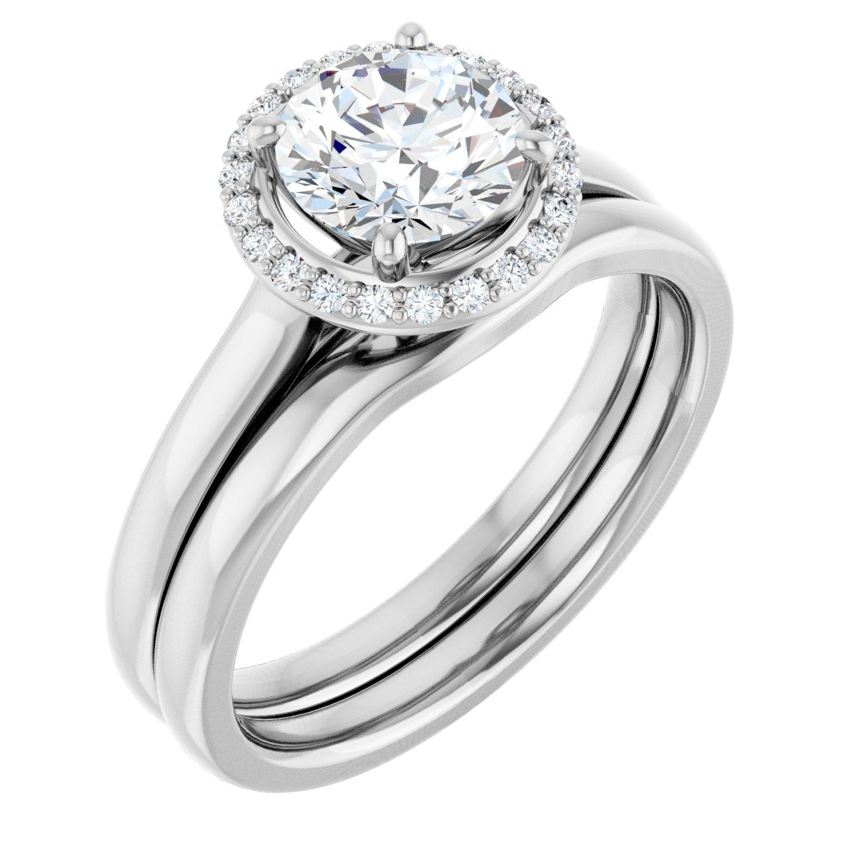 Halo-Style Engagement Ring