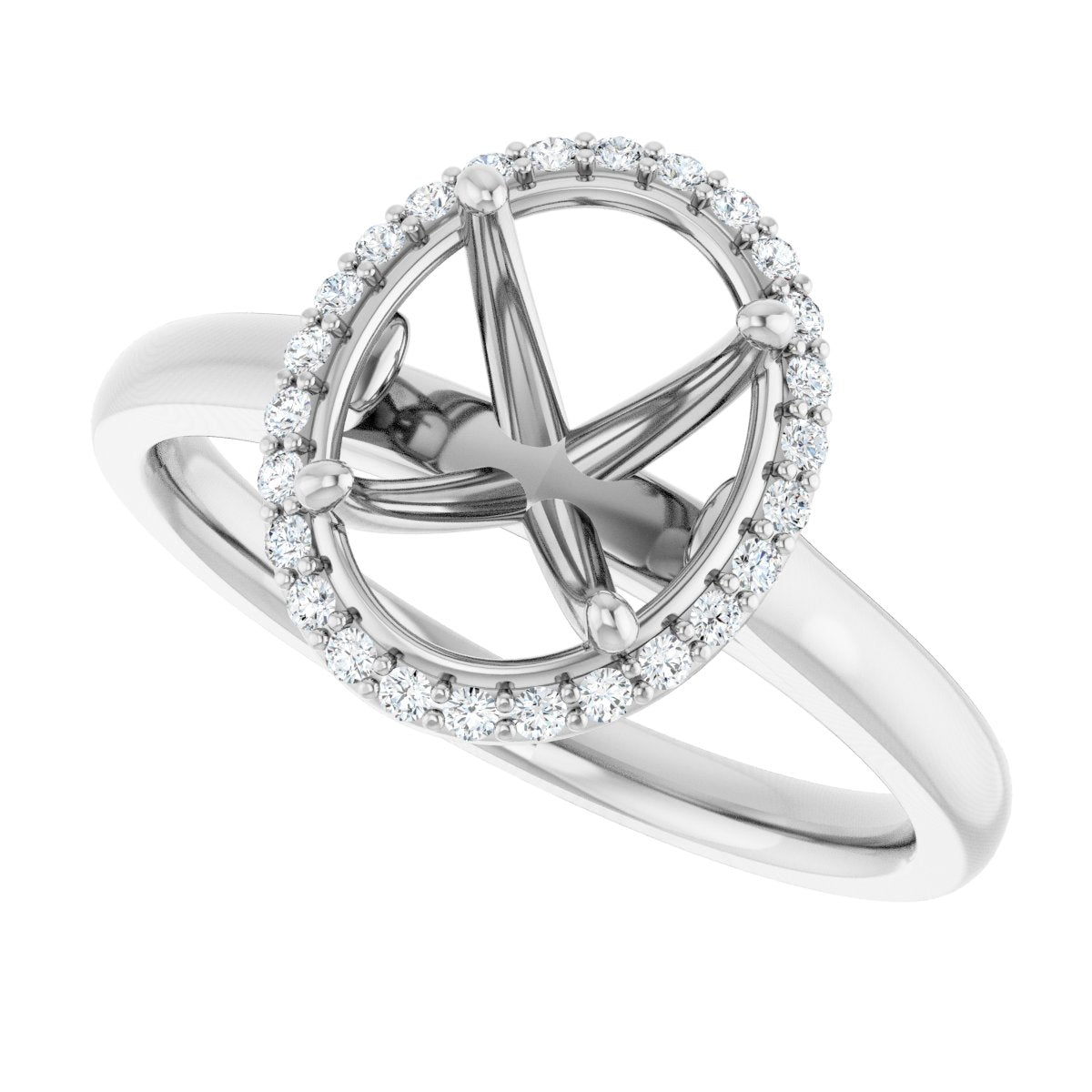Halo-Style Engagement Ring