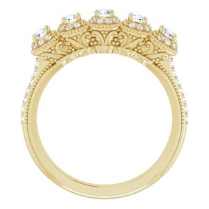 Five-Stone Anniversary Band
