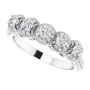 Five-Stone Anniversary Band