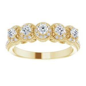 Five-Stone Anniversary Band